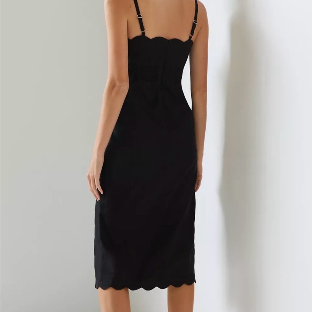 Anthropologie Black Midi Dress - Picture 2 of 7